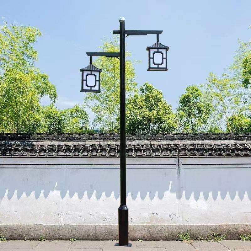 市电太阳能庭院灯户外3米景观灯中式仿古公园小区别墅庭院灯