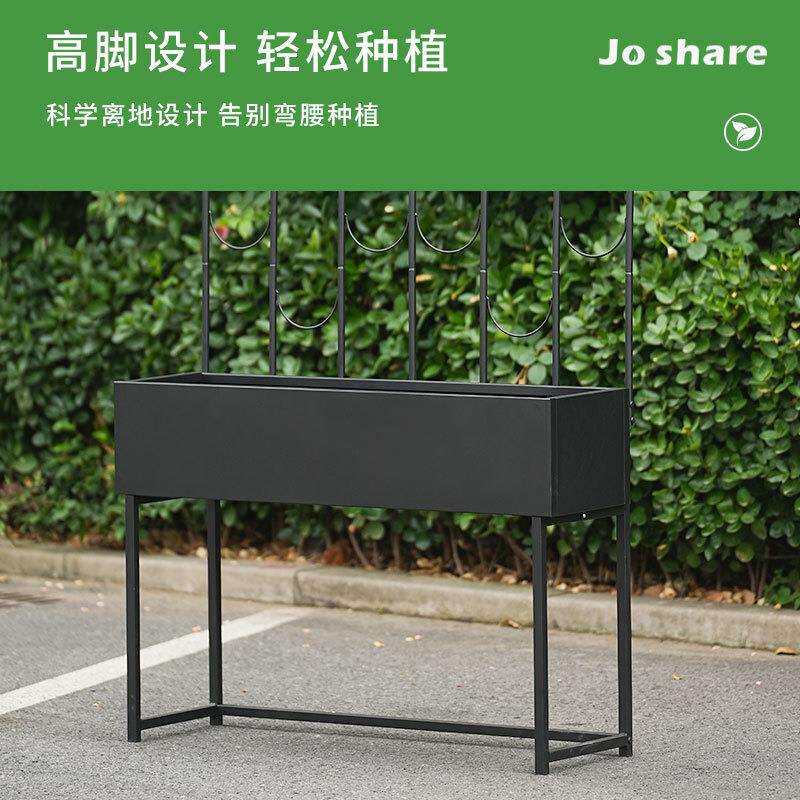 枝晓户外绿植种植箱爬藤架橱窗隔断落地高脚花床盆栽室外造景组合