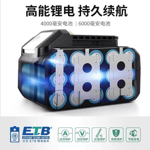 大艺充电式电锤电镐两用方柄锂电冲击钻大功率混凝土电动工具6606