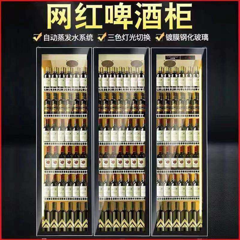 网红酒水柜啤酒饮料柜酒水展示柜冷藏柜商用冷藏冰柜酒吧保鲜冰柜