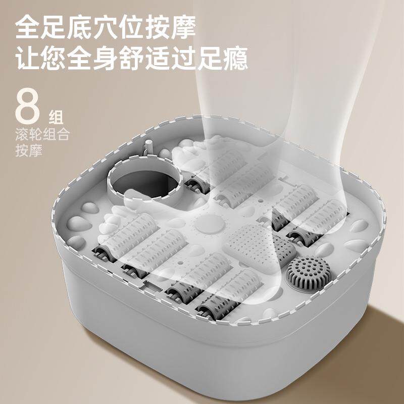 新款可折叠足浴盆深桶家用足疗机恒温加热泡脚桶电动按摩器