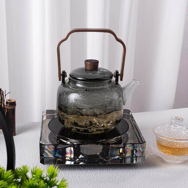 智能高端煮茶炉创意水晶电陶炉煮茶器耐热玻璃茶壶围炉啥水壶