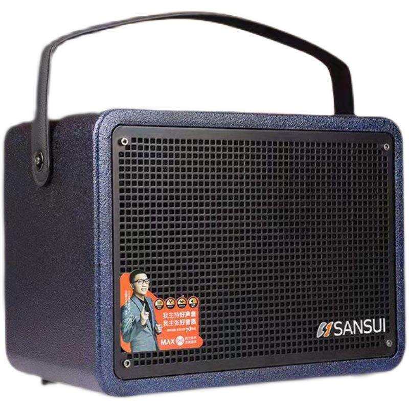 山水 SS906 户外K歌广场舞音箱便携式伴奏手提音响 双话筒