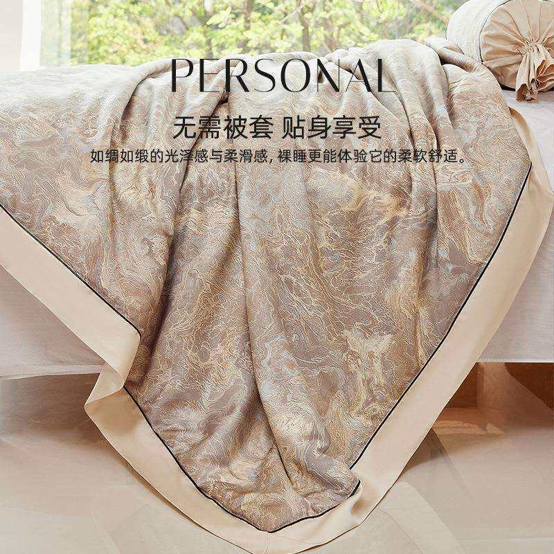 桐乡蚕丝被100桑蚕丝高端80支天丝可水洗蚕丝被单人双人A类夏凉被