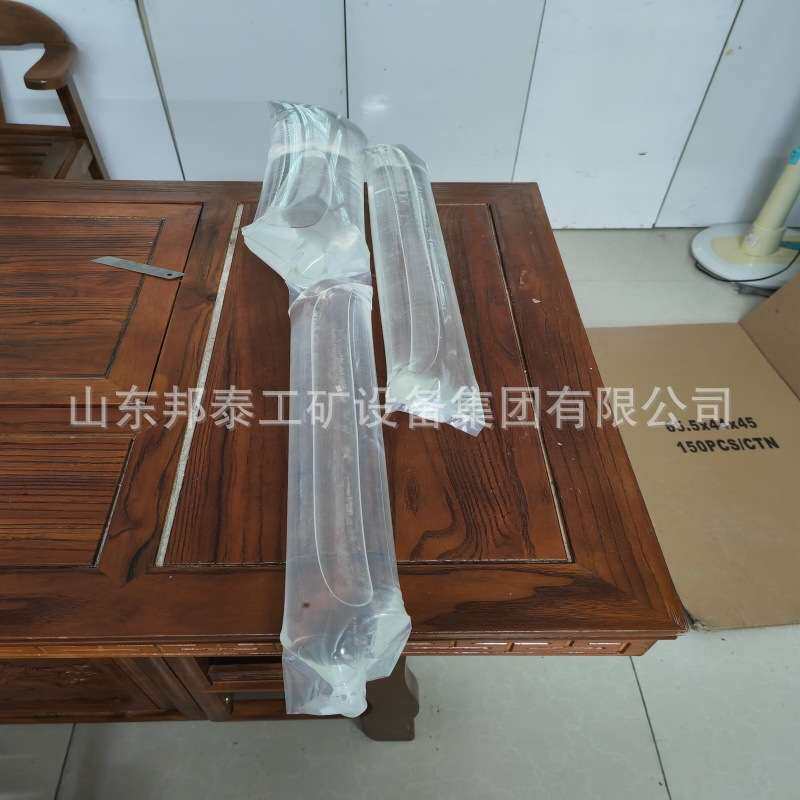 矿用水泡泥袋注水器水炮泥袋PVC自封口水袋加厚防尘隧道32*270mm