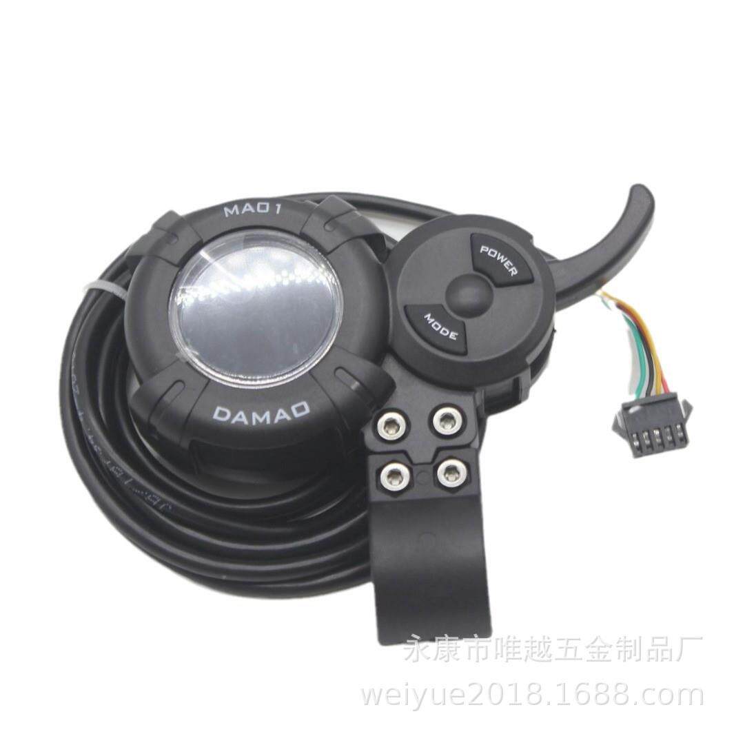 高端电动滑板车72V 50A 12管双驱控制器 damao液晶显示加速器仪表