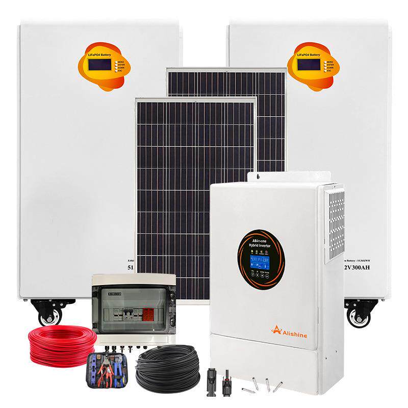 5KW-60KW全套家庭太阳能发电机家用备用离网光伏储能电池系统工厂