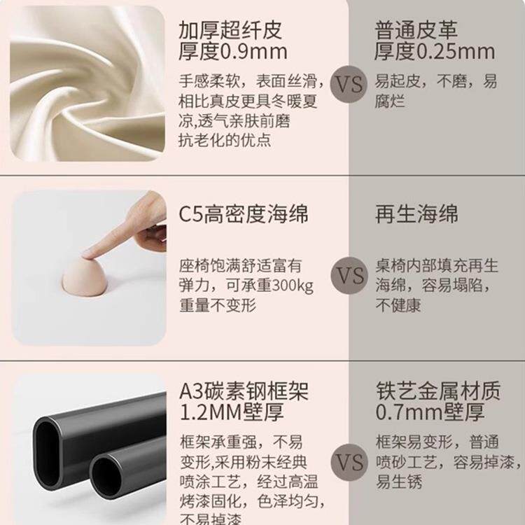 餐椅家用轻奢感客厅茶桌椅餐厅黑色凳子2025新款靠背餐桌椅子