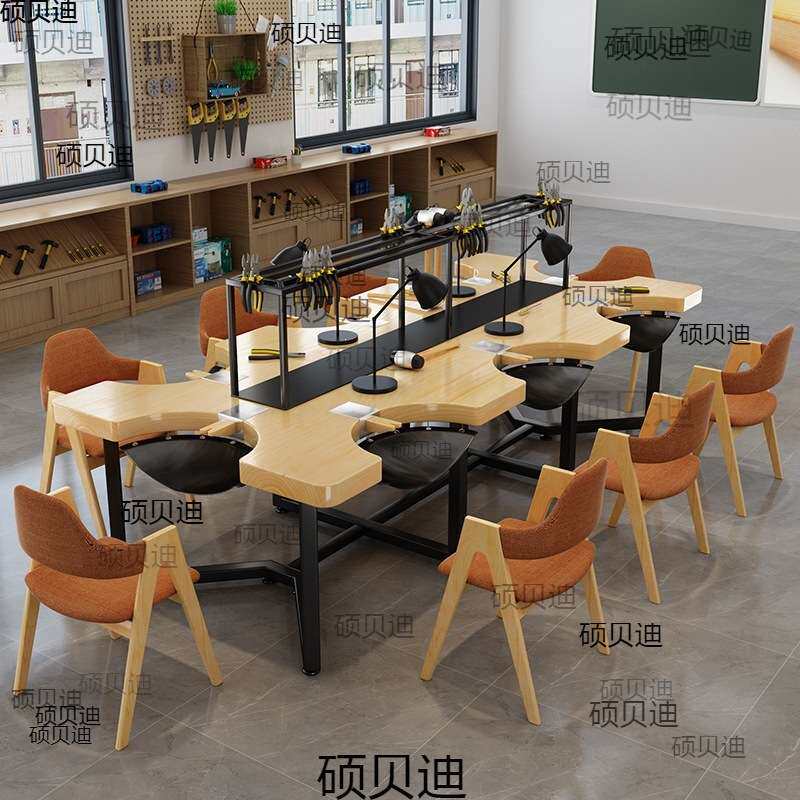 金工工具桌首饰金工工作台银饰维修桌6人打金台作手工桌子耐用