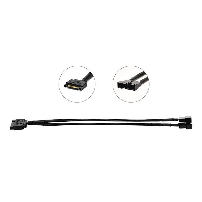 SATA转小4Pin/3Pin电源转接线电脑机箱CPU风扇一分二三四五扩展线