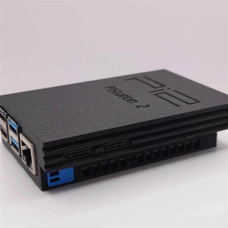树莓派复古游戏机树莓派4/5 PS2外壳复古外壳Case游戏机