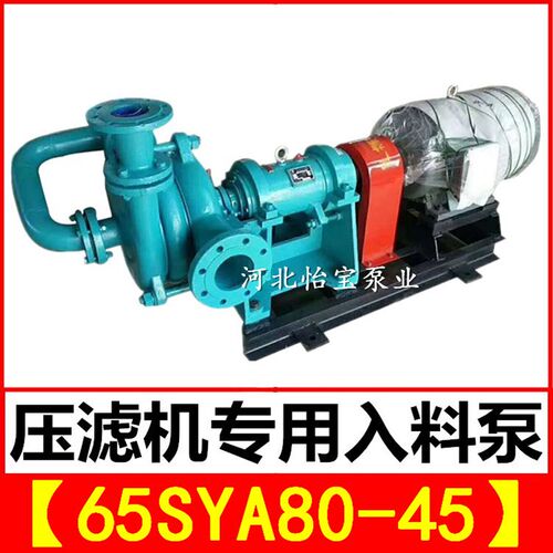压滤机专用入料泵65SYA80-45 洗煤厂洗沙厂 渣浆杂质泵合金泵头