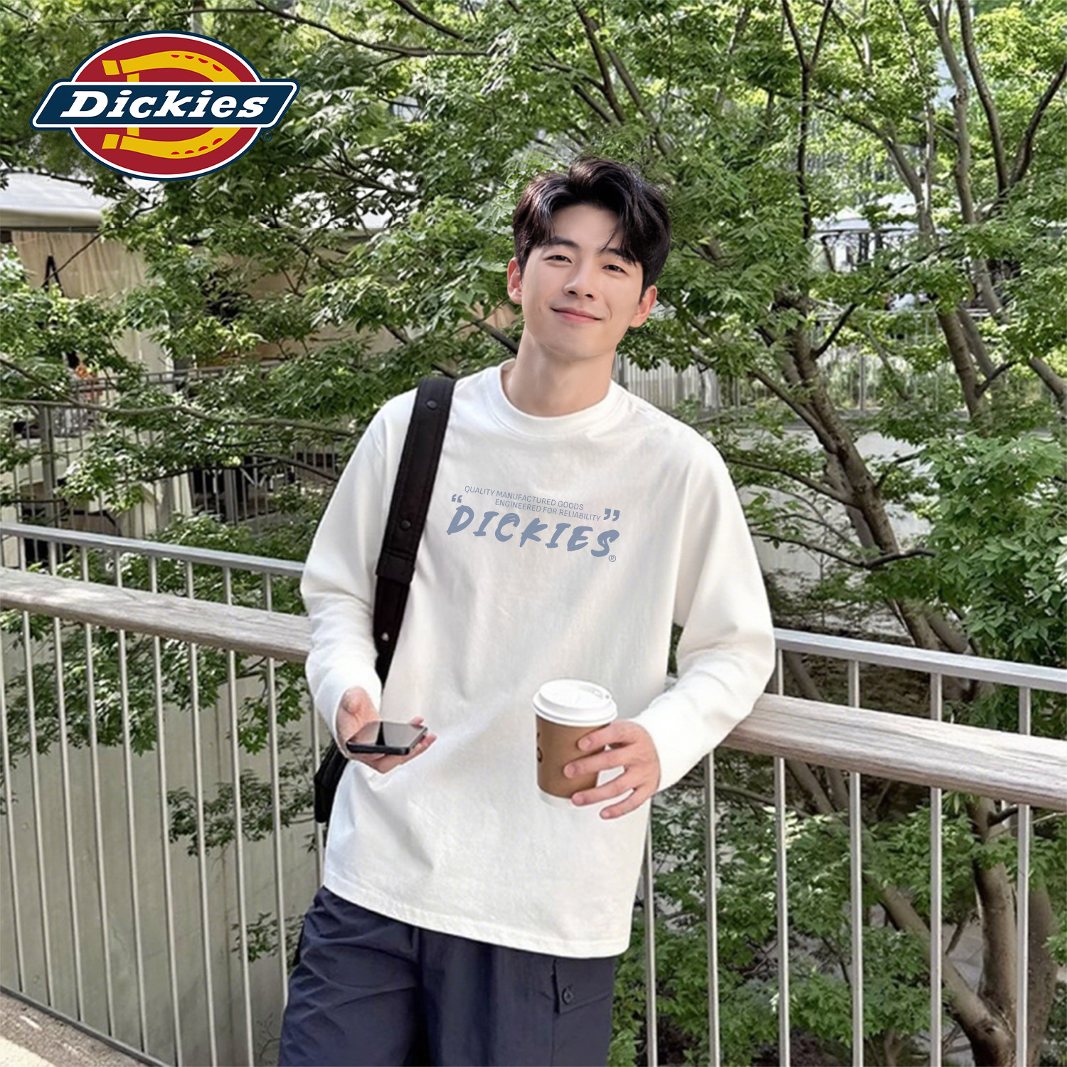 Dickies男生长袖T恤2026夏秋季