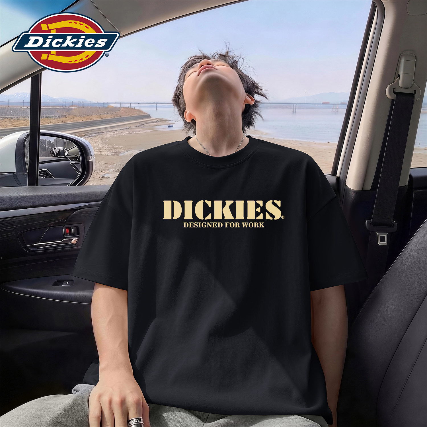 Dickies2026夏季新款圆领男生短