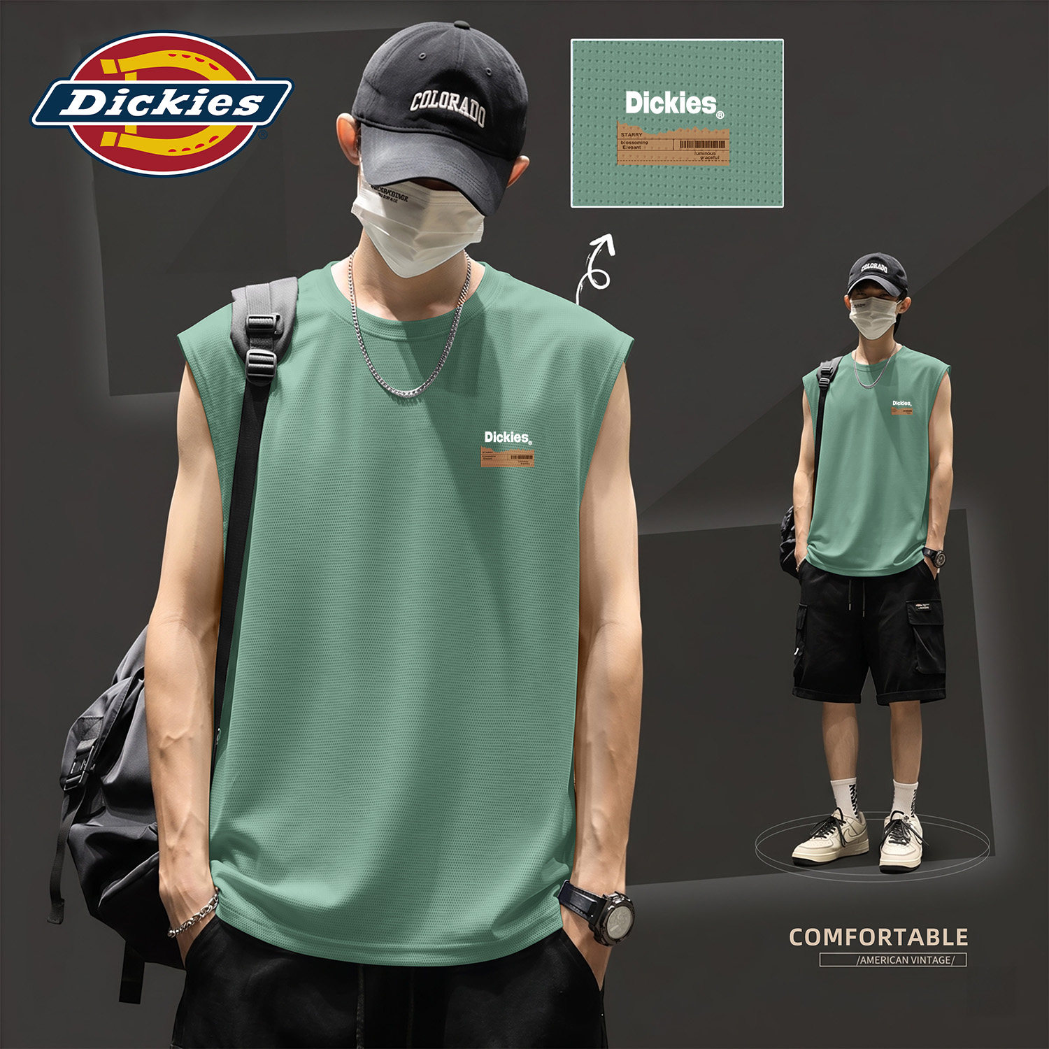 Dickies背心男款2026夏季新款男