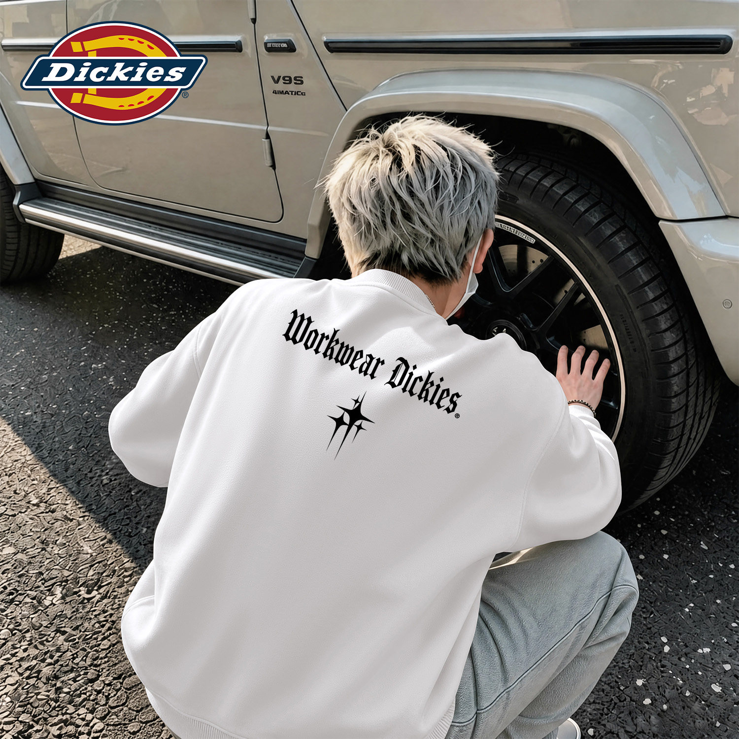 Dickies青少年潮流圆领卫衣男生
