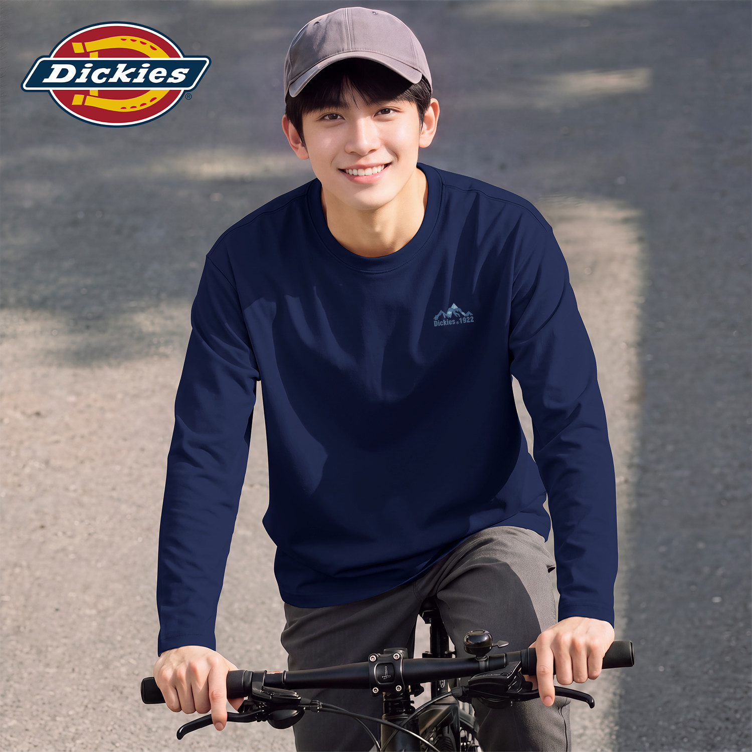 Dickies新款纯棉透气舒适长袖T恤