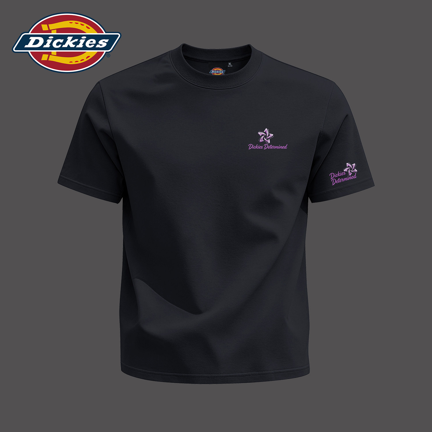 Dickies黑色短袖T恤男女同款