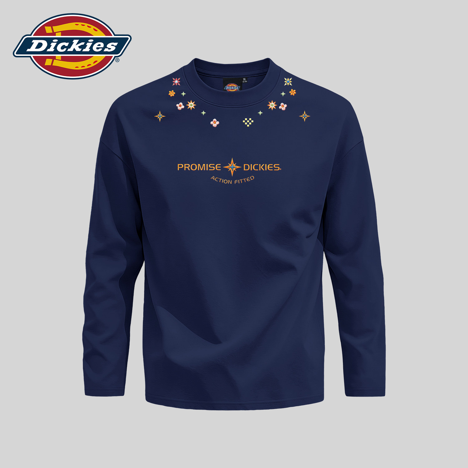 Dickies秋季新款纯棉长袖T恤