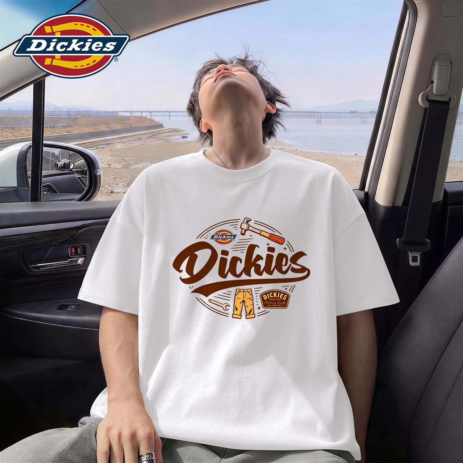 Dickies印花纯棉短袖T恤男