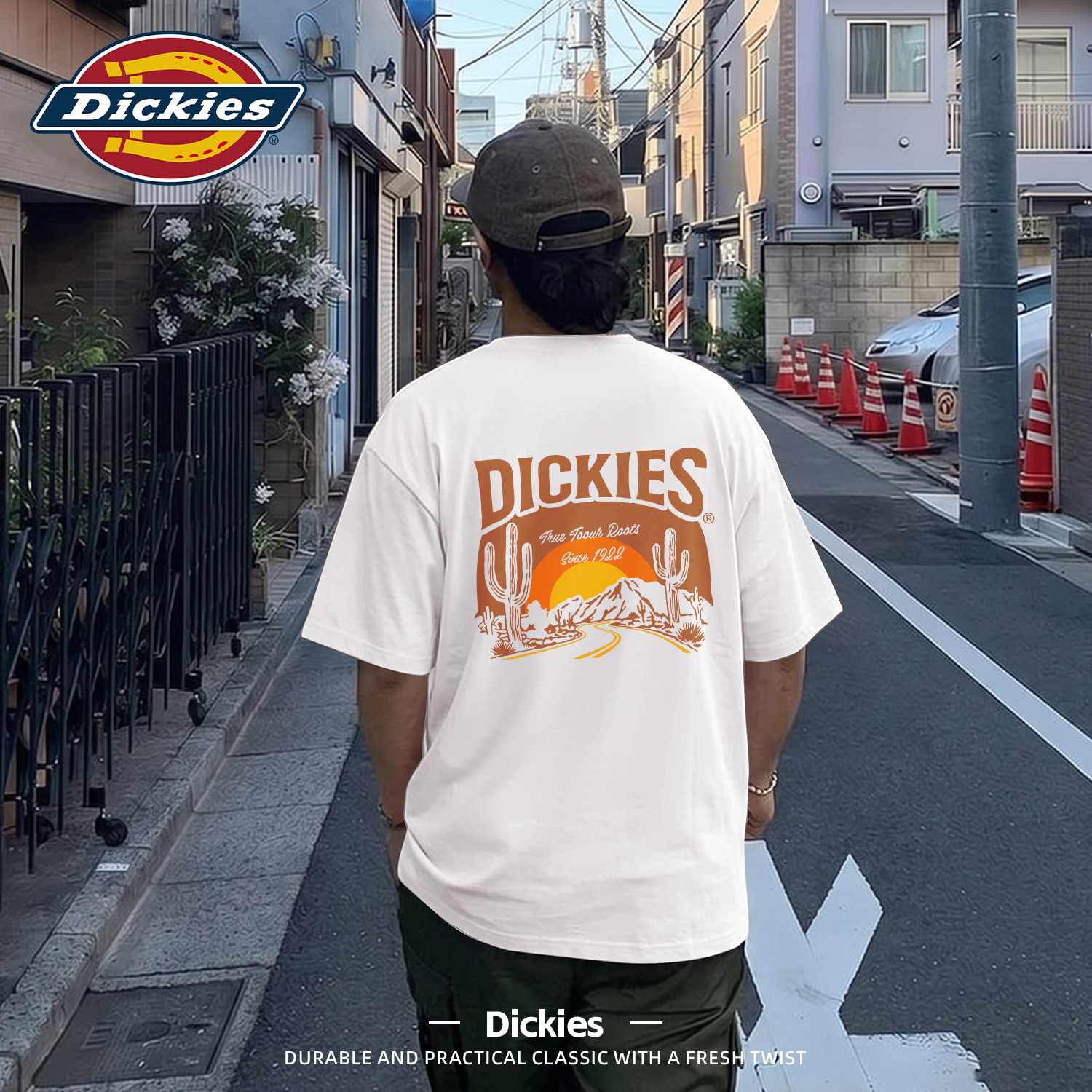 Dickies白色美式纯棉短袖T恤2026