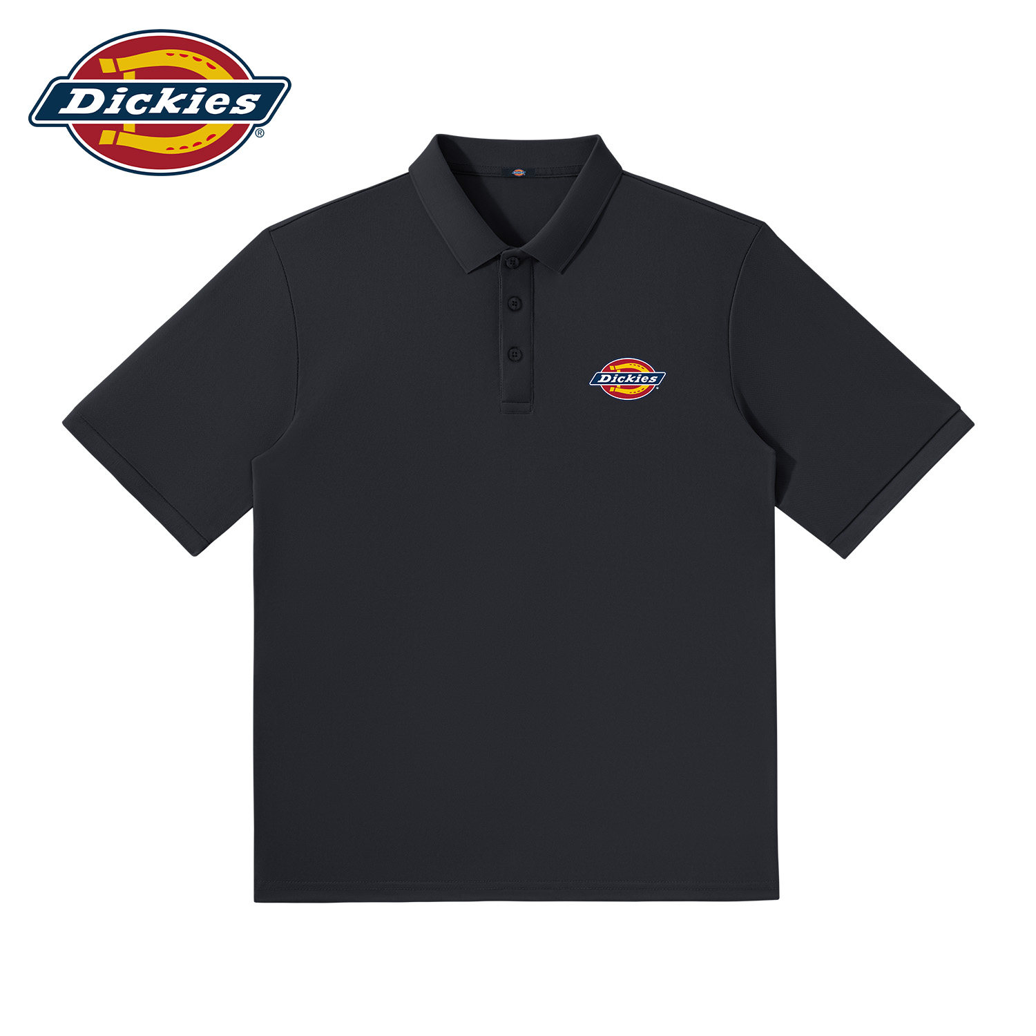 Dickies潮流短袖polo衫男款2026新款夏季薄款半袖宽松大码五分袖