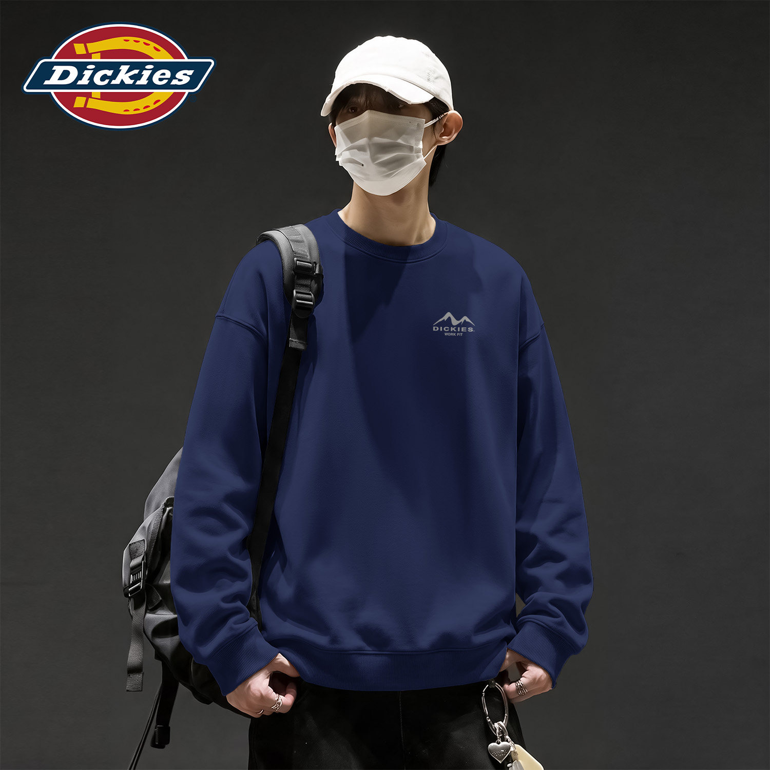Dickies男生圆领无帽卫衣2026秋