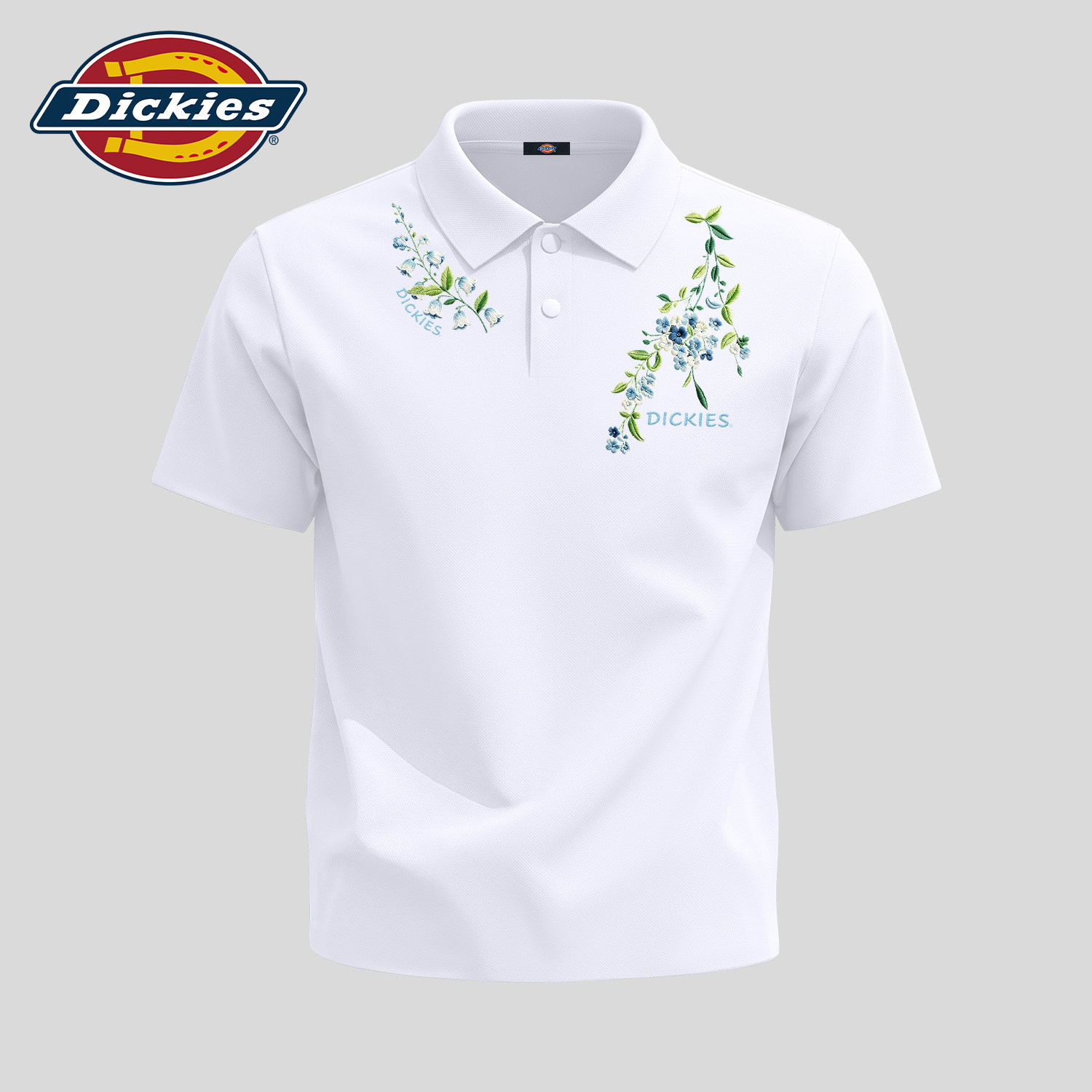 Dickies白色polo衫男2026夏季