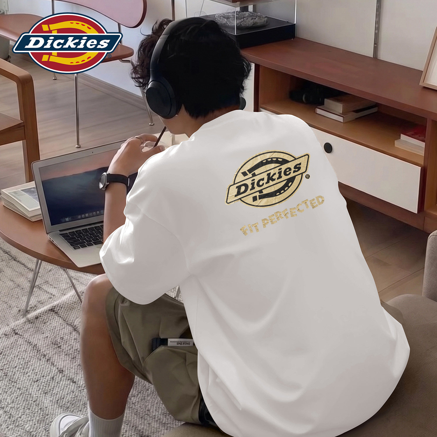 Dickies白色纯棉短袖T恤