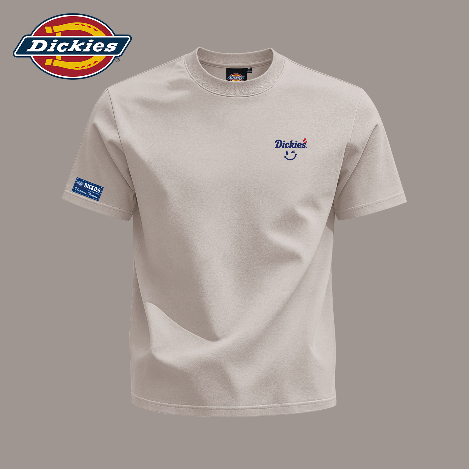 Dickies海鸥灰短袖t恤男纯棉青少