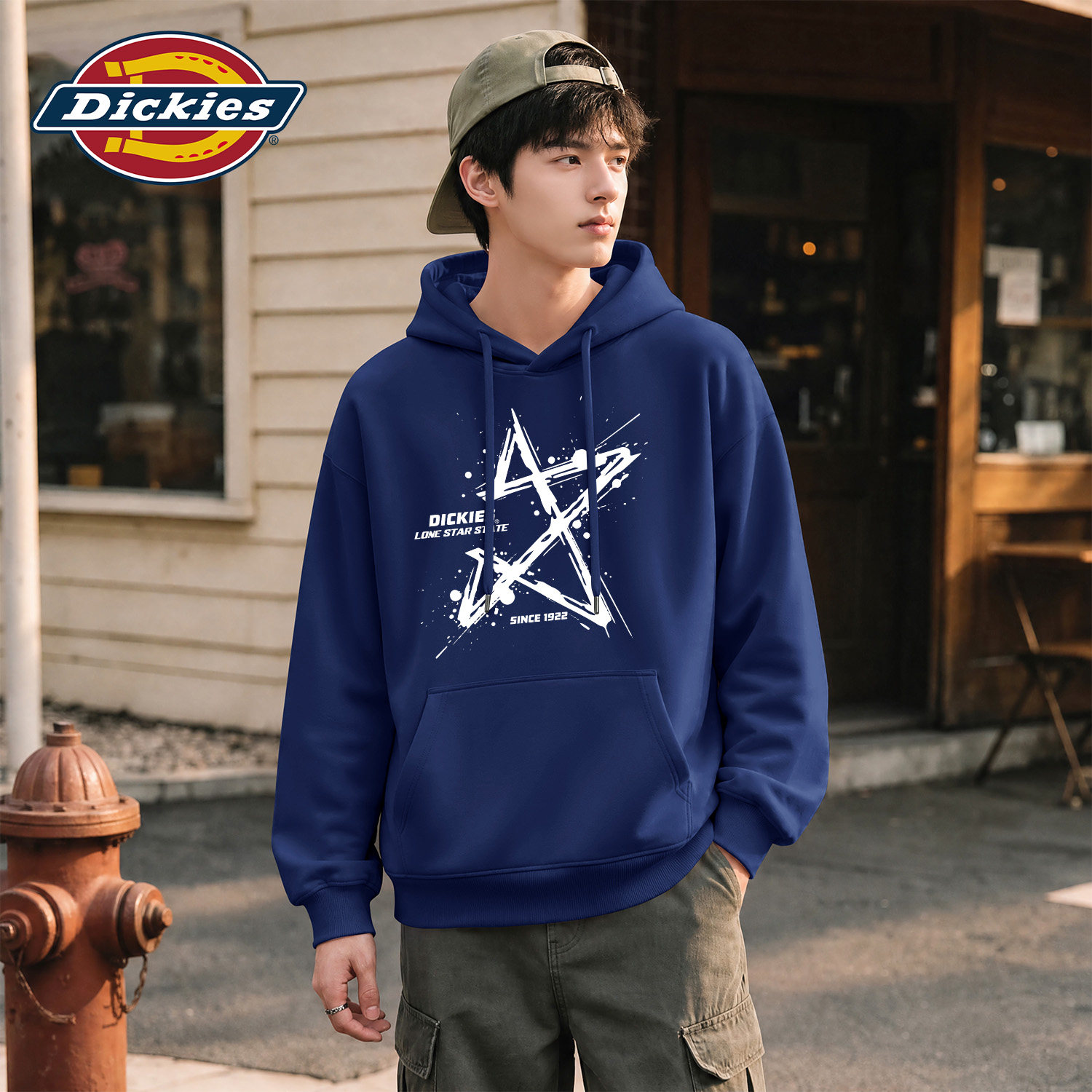 Dickies男生卫衣连帽重磅加绒秋
