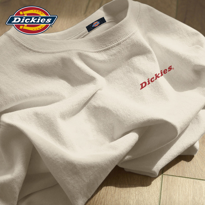 Dickies奶茶色情侣长袖T恤男女同