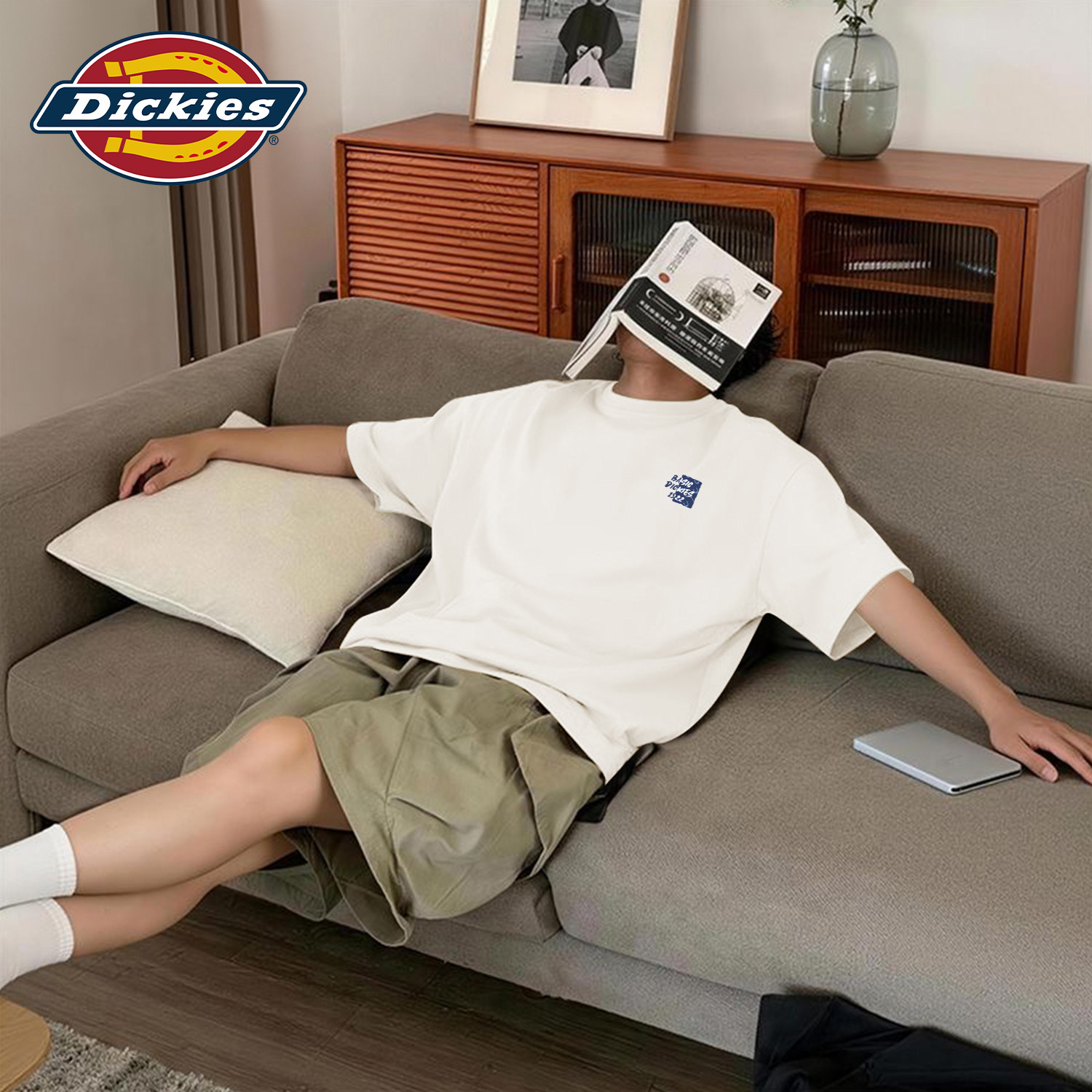 Dickies白色纯棉短袖T恤男款