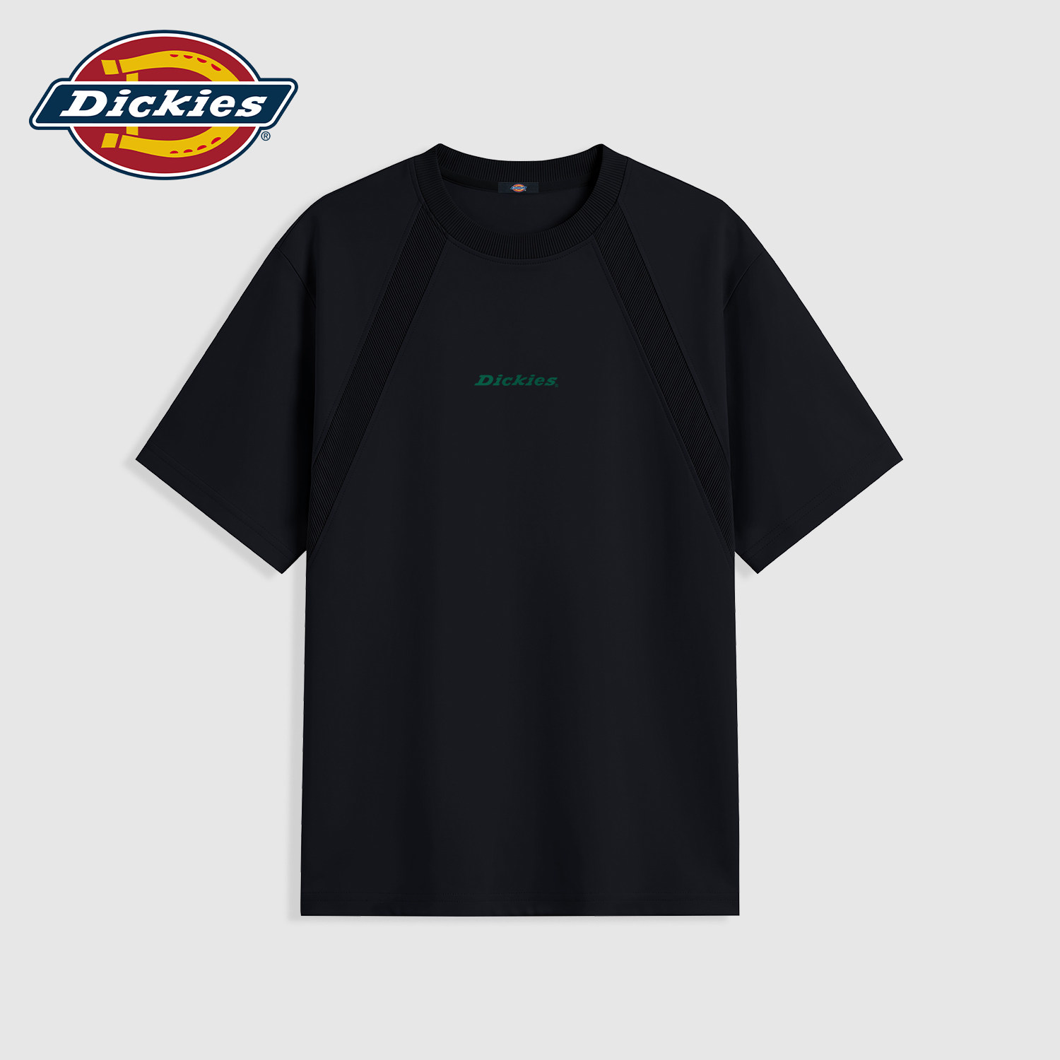 Dickies黑色男士解构款短袖T恤