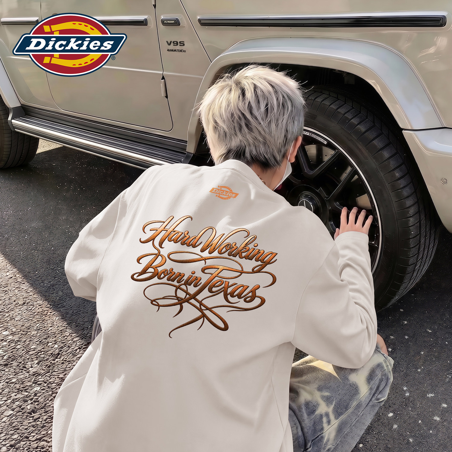 Dickies海鸥灰男生长袖T恤2026秋