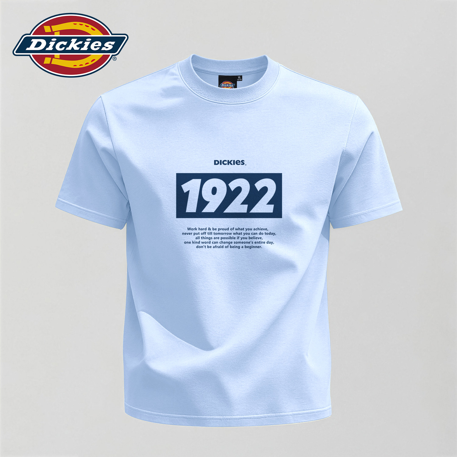 Dickies冰川蓝美式短袖T恤男款