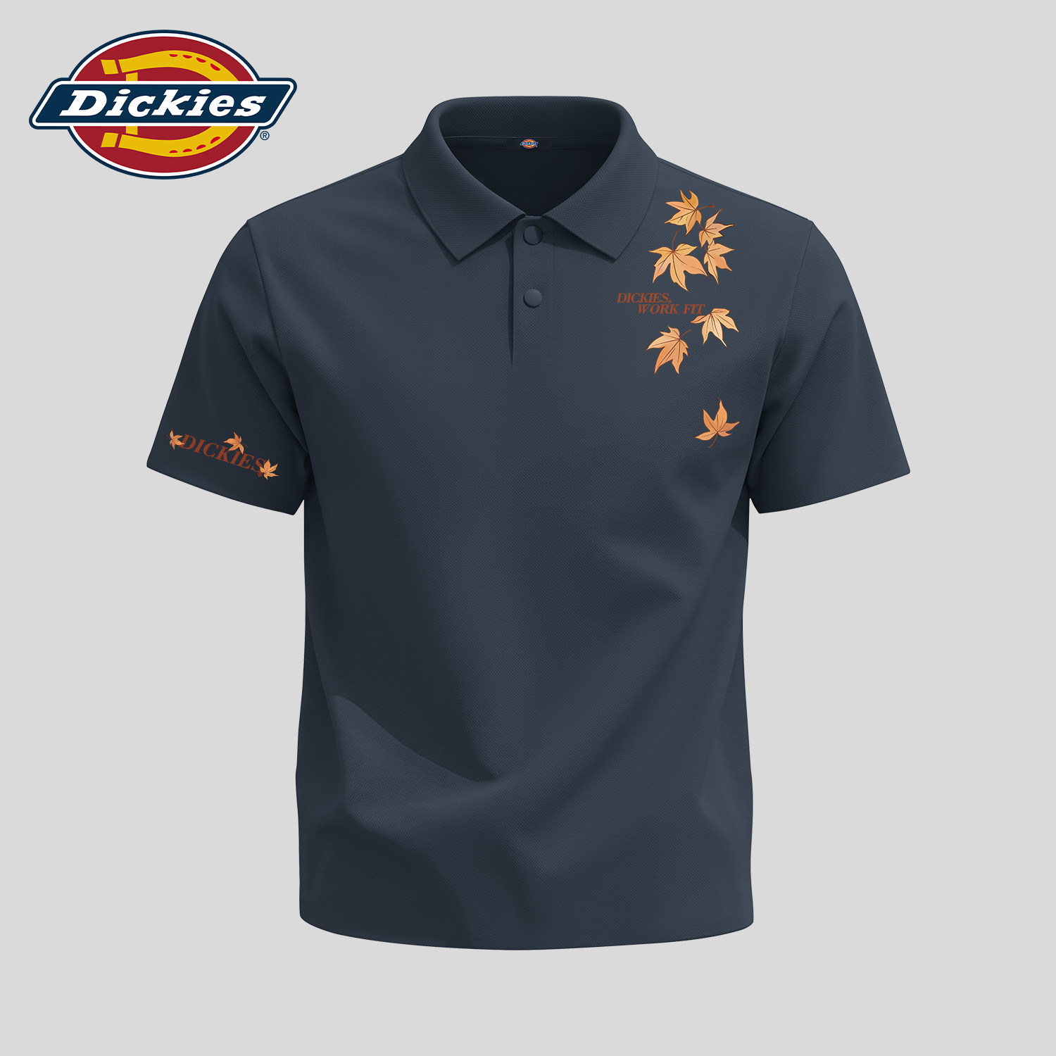 Dickies美式休闲POLO深灰短袖男