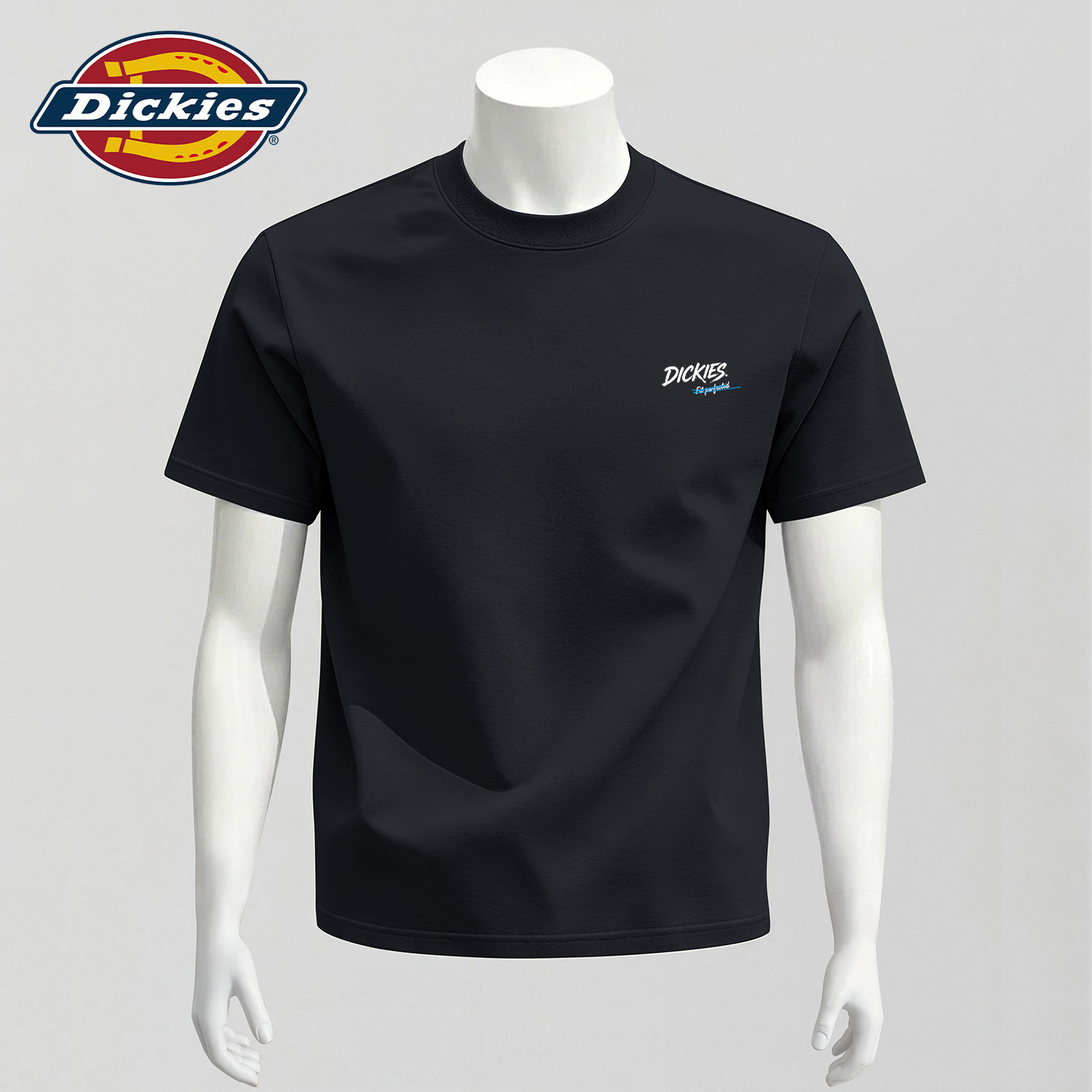 Dickies黑色纯棉短袖T恤男款