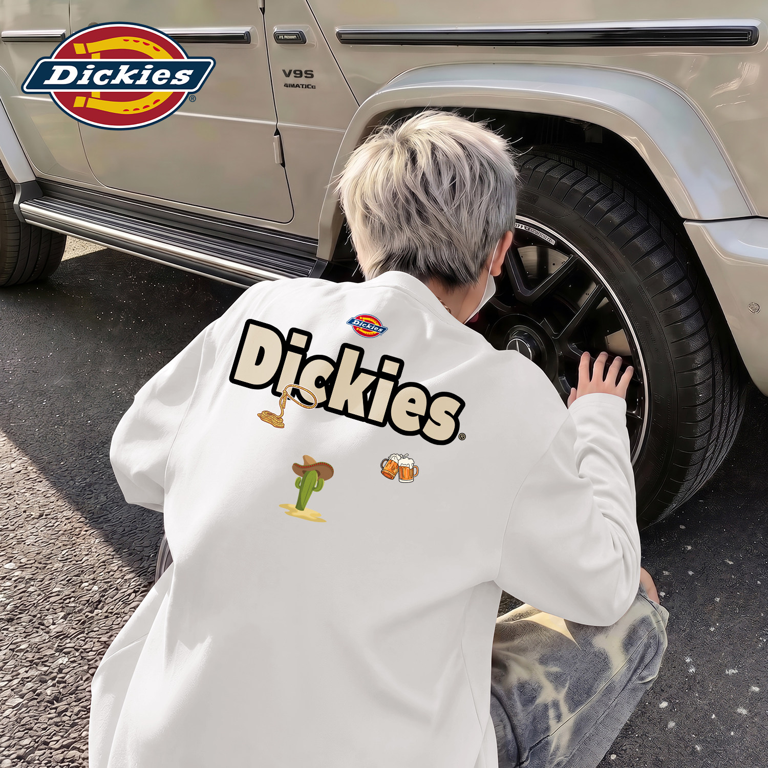 Dickies美式纯棉长袖T恤男士