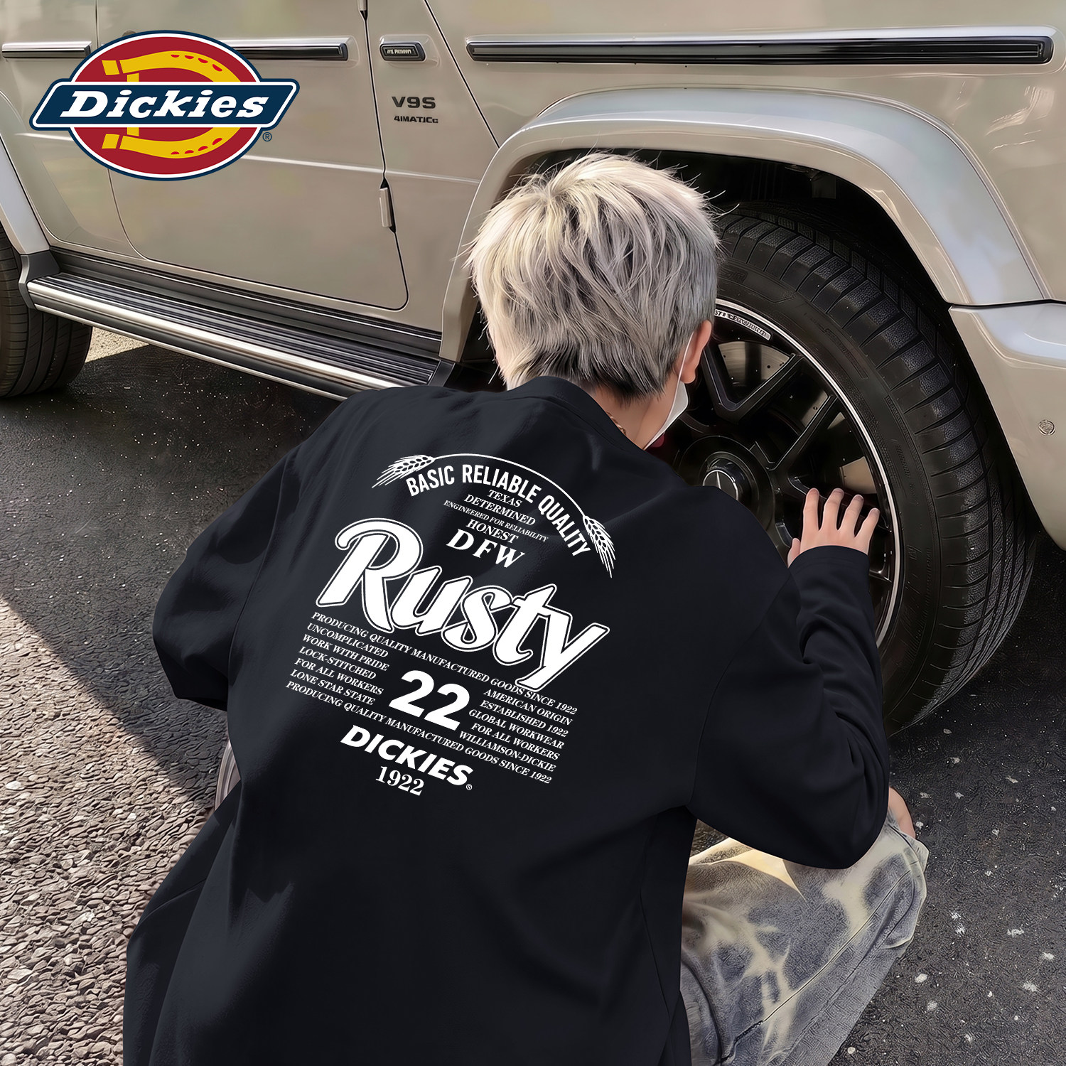 Dickies黑色长袖T恤2026秋季