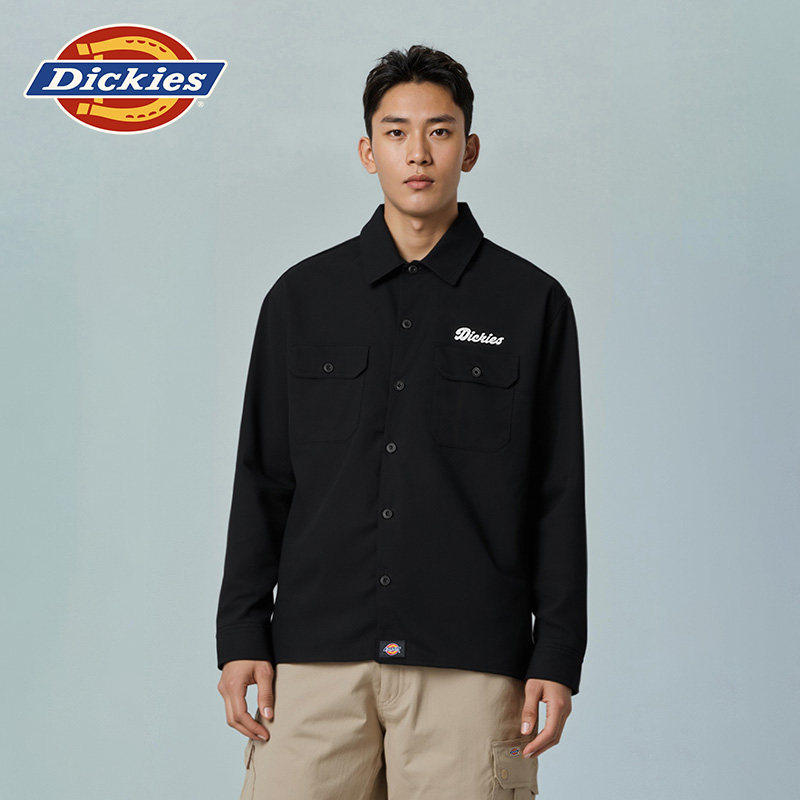 DickiesLOGO刺绣工装长袖衬衫