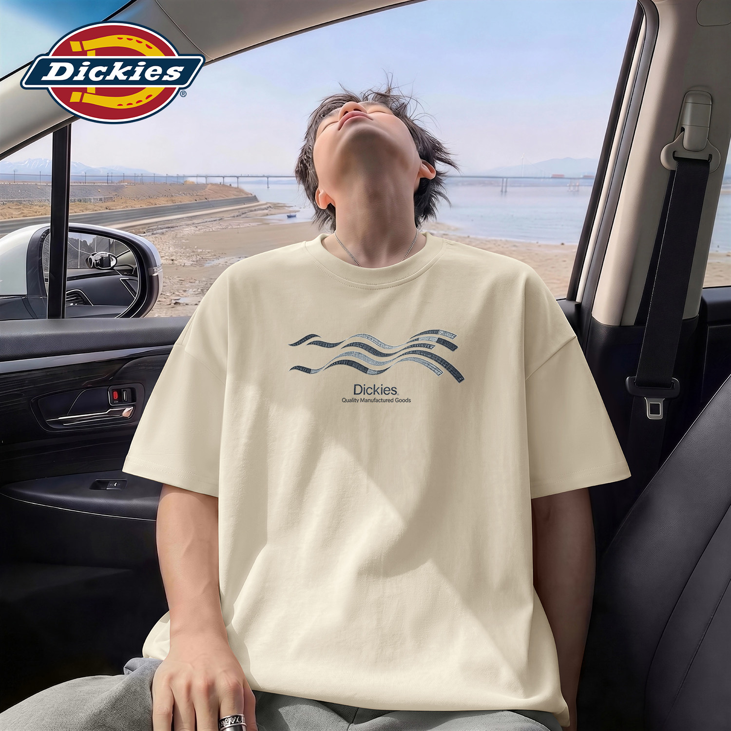 Dickies奶茶色基础款短袖T恤男