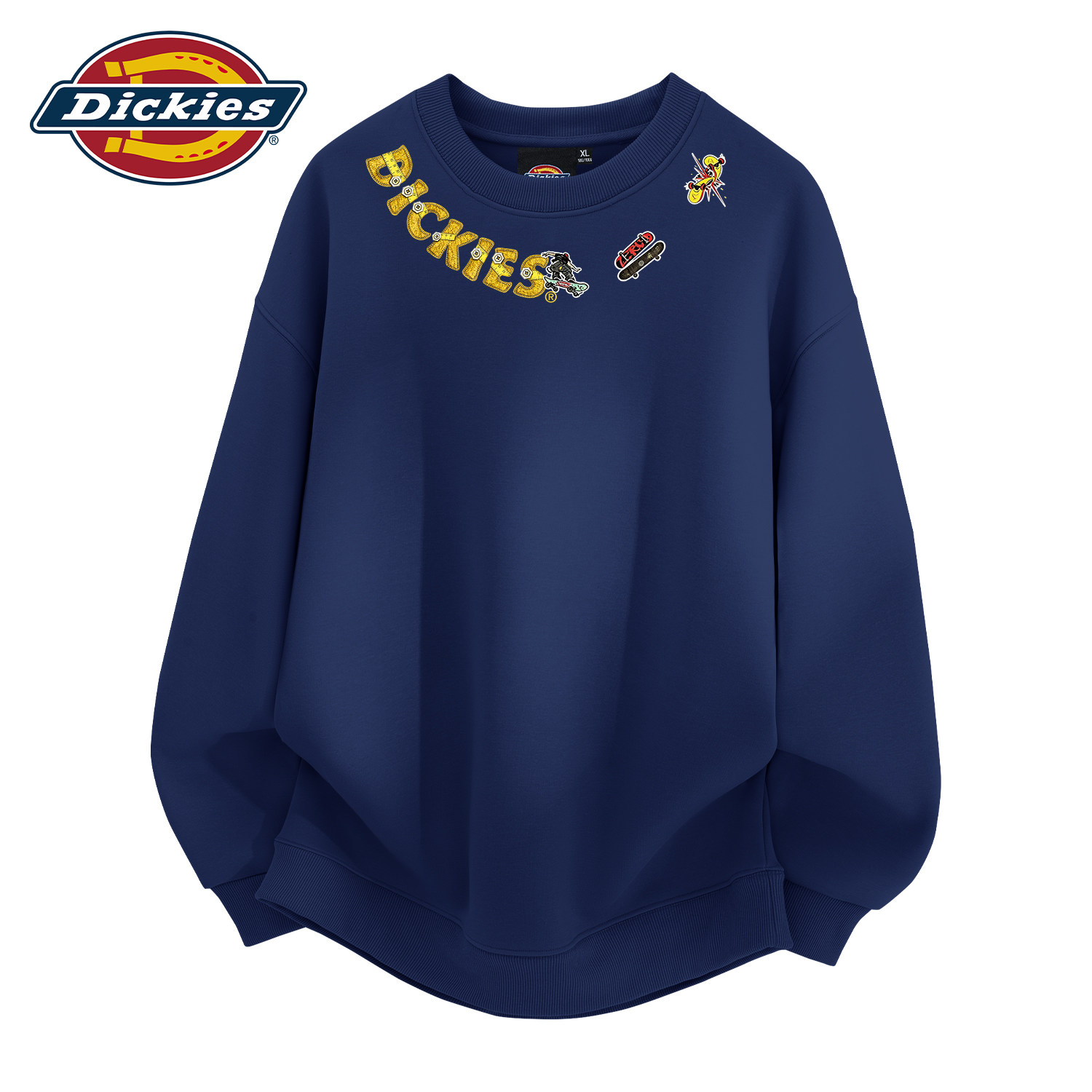 Dickies美式嘻哈风潮牌圆领卫衣男2026秋季运动宽松休闲长袖上衣