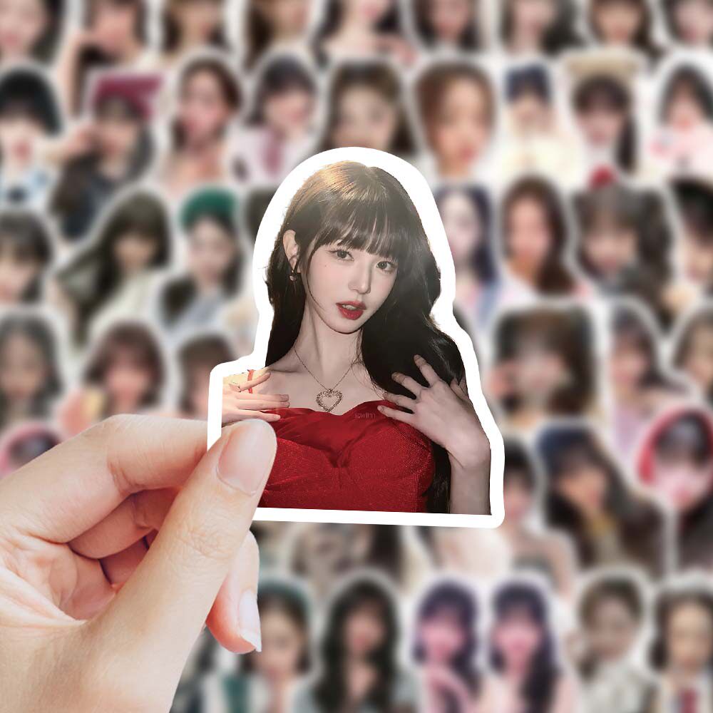 124张张元英明星周边贴纸人物写真装饰贴个性DIY应援包挂装饰标