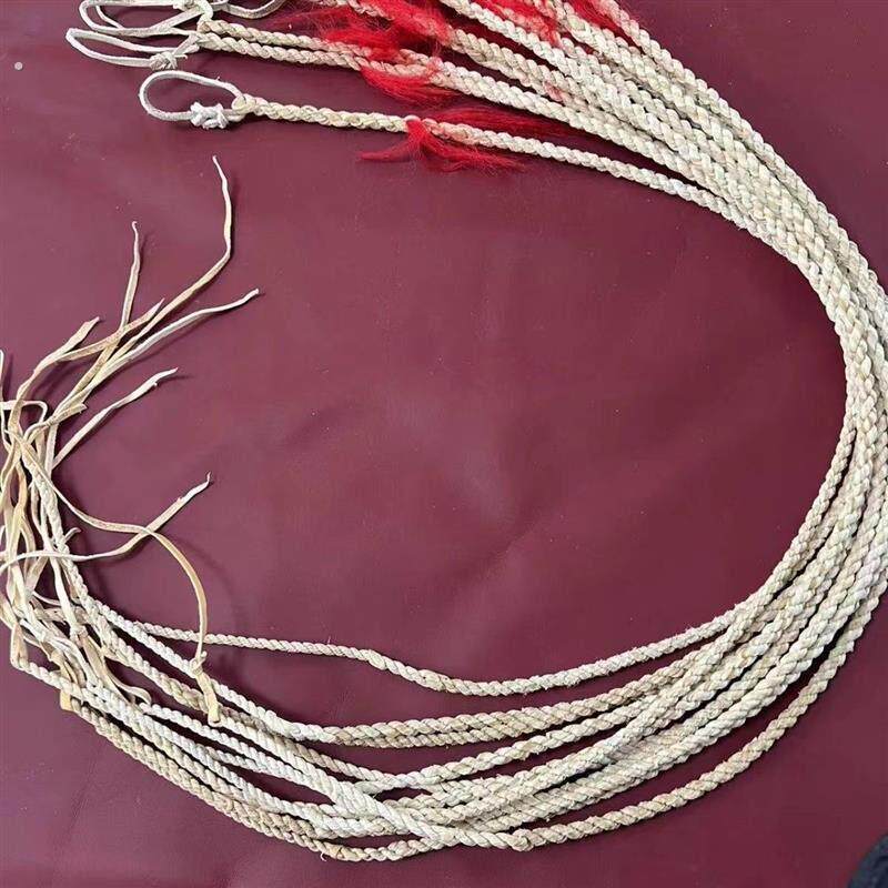 牛皮鞭子放羊老式赶车马鞭子马具手工牧羊2股拧陀螺鞭牧羊鞭鞭子