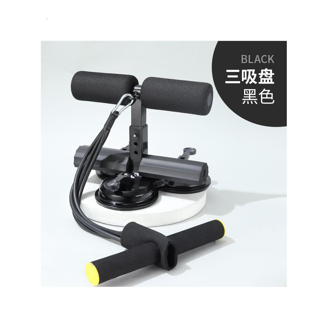 仰卧起坐辅助器带提绳美腰收腰双吸盘运动健身器材压脚卷腹器