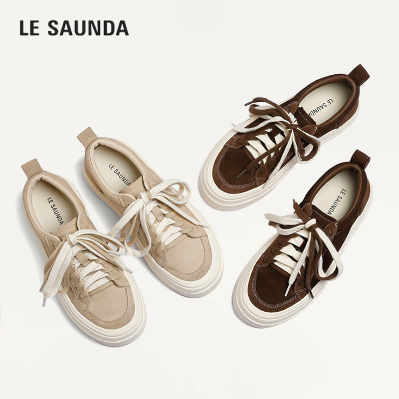 LESAUNDA/莱尔斯丹通勤厚底板鞋
