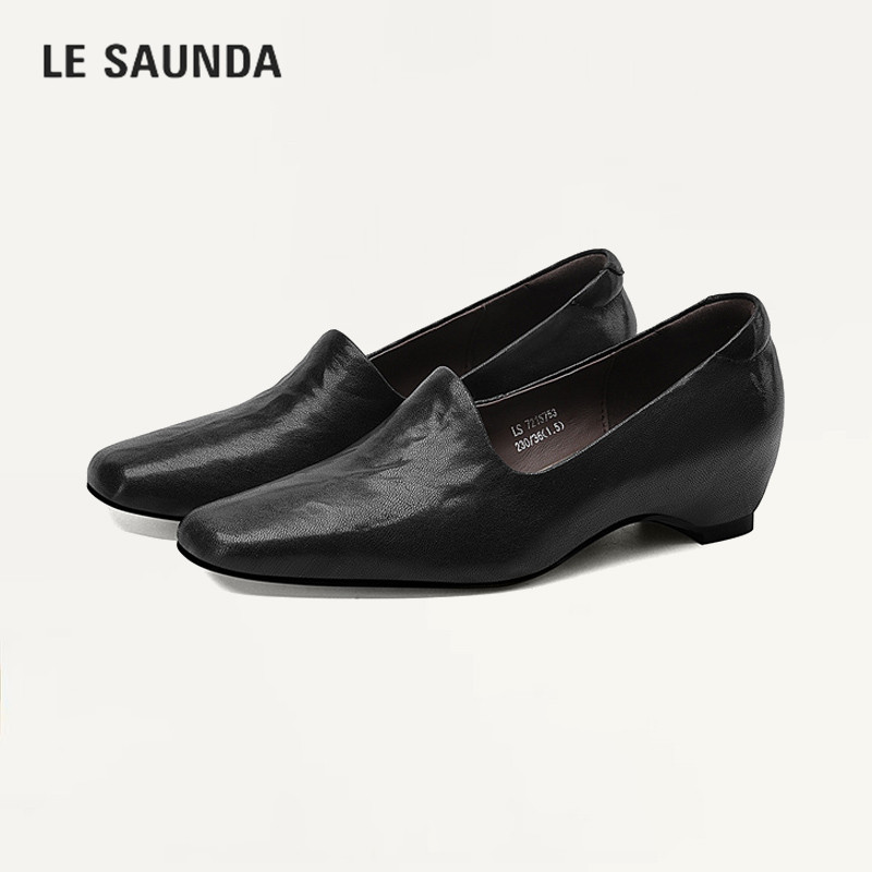 LESAUNDA/莱尔斯丹法式玛丽珍鞋