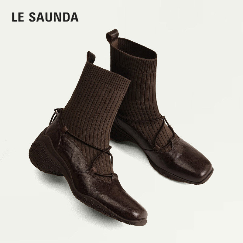 LESAUNDA/莱尔斯丹套筒弹力短靴