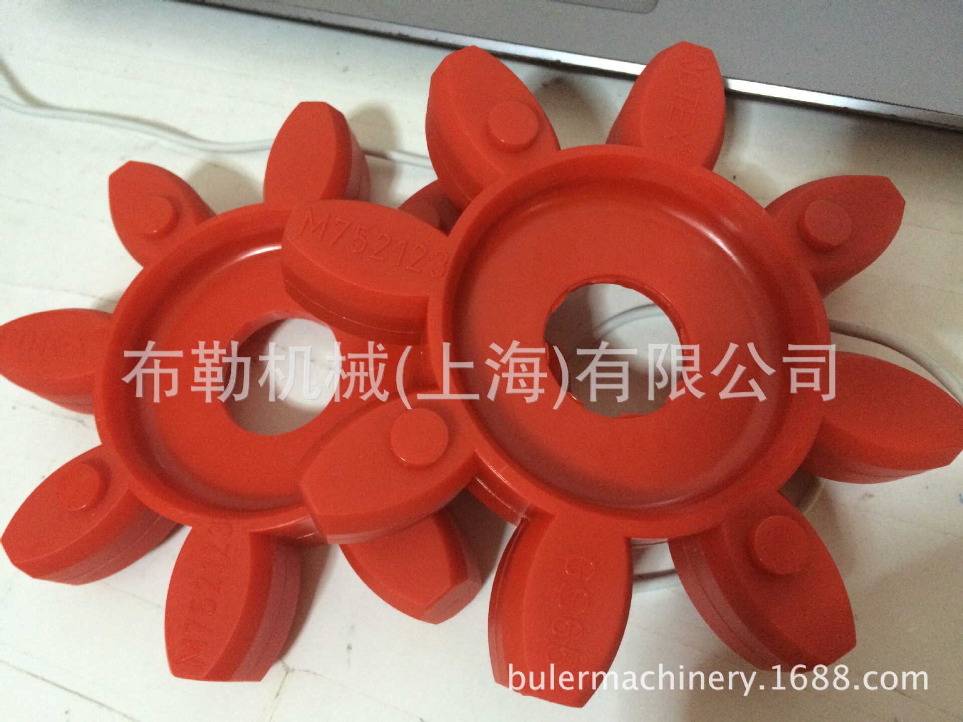 弹性体/梅花联轴器减震胶圈ES38/42/48星型胶垫黄色缓冲块聚氨酯